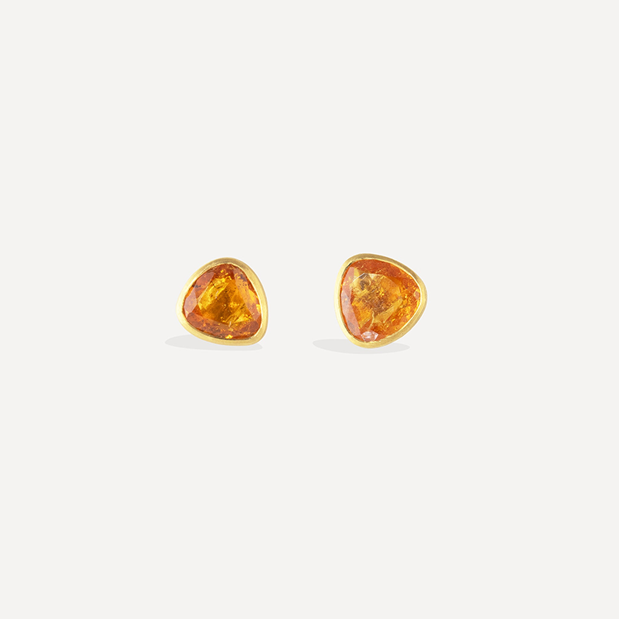 Classic Stud Earrings - Spessartite