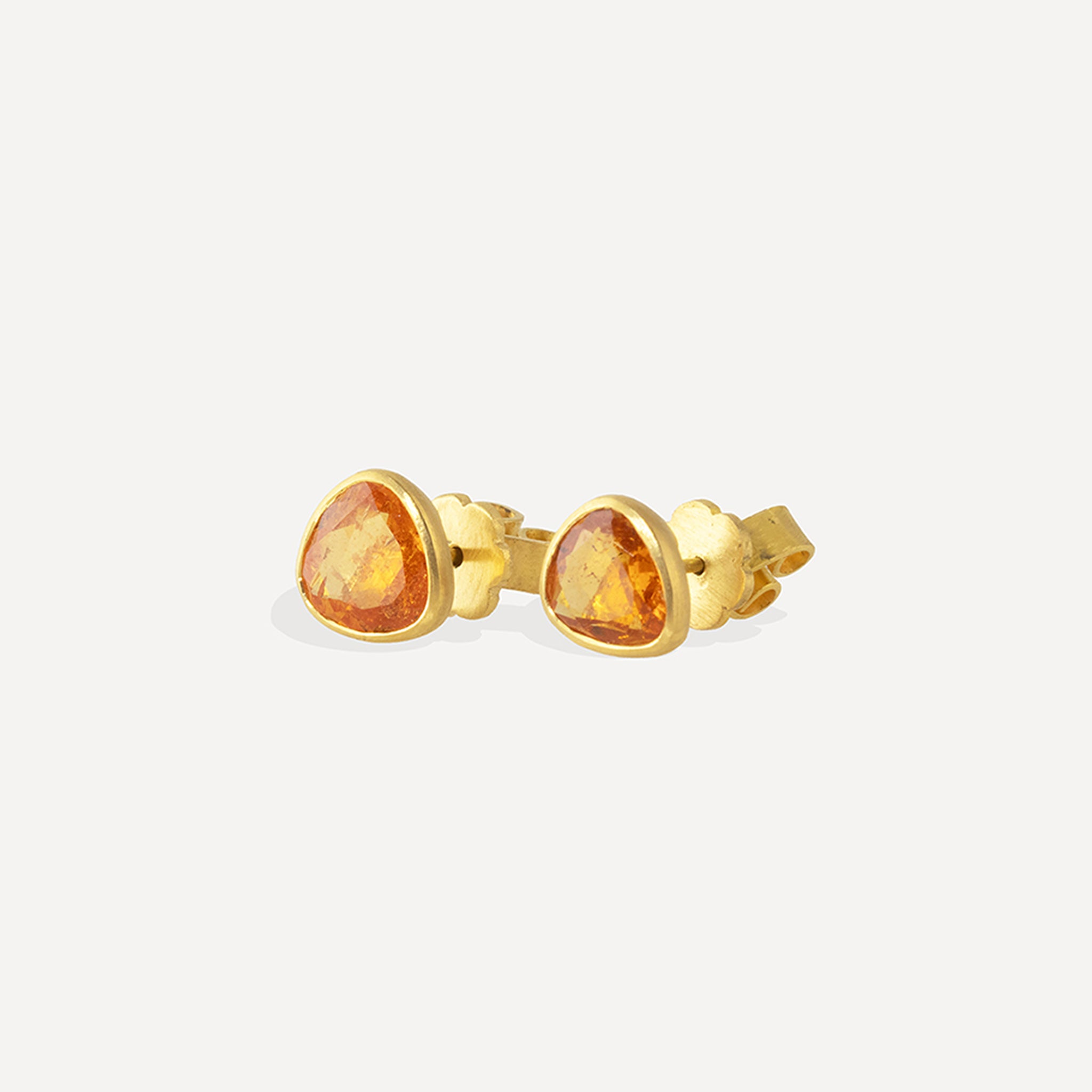 Classic Stud Earrings - Spessartite