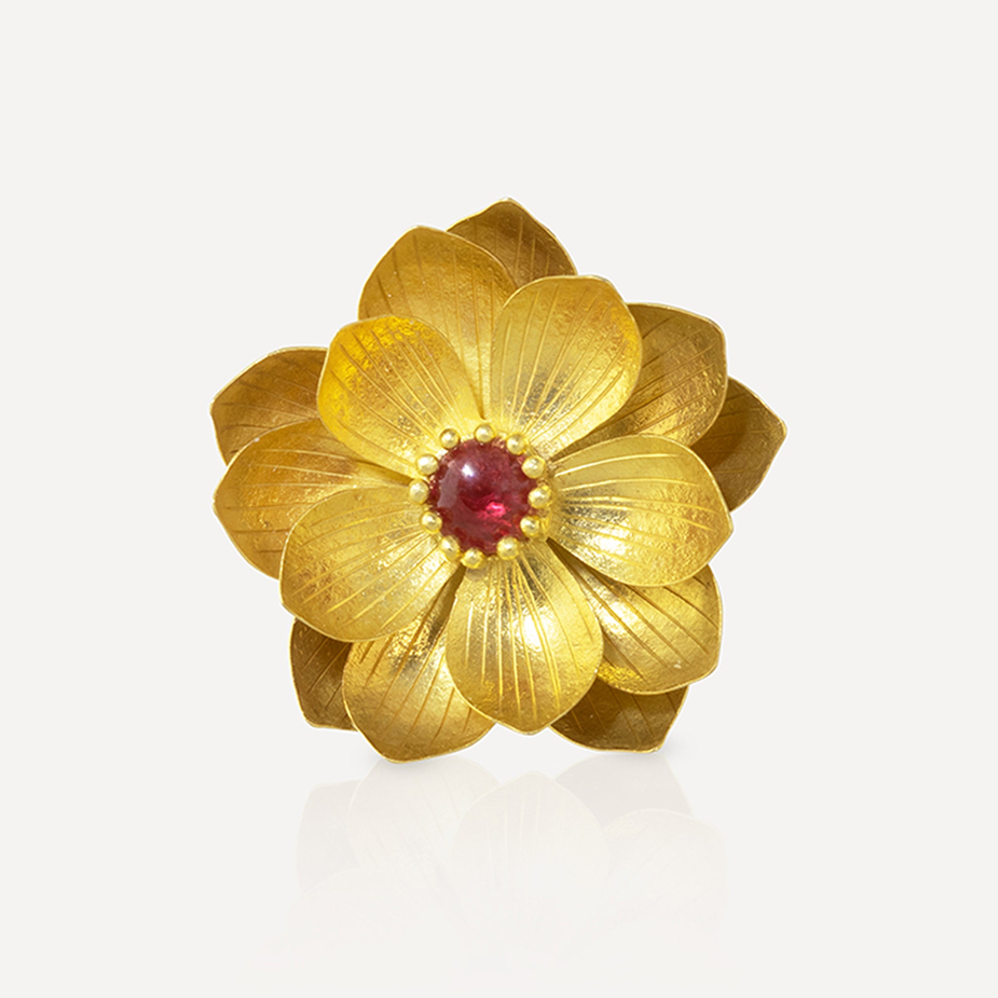 Lotus Flower Pendant -Spinel