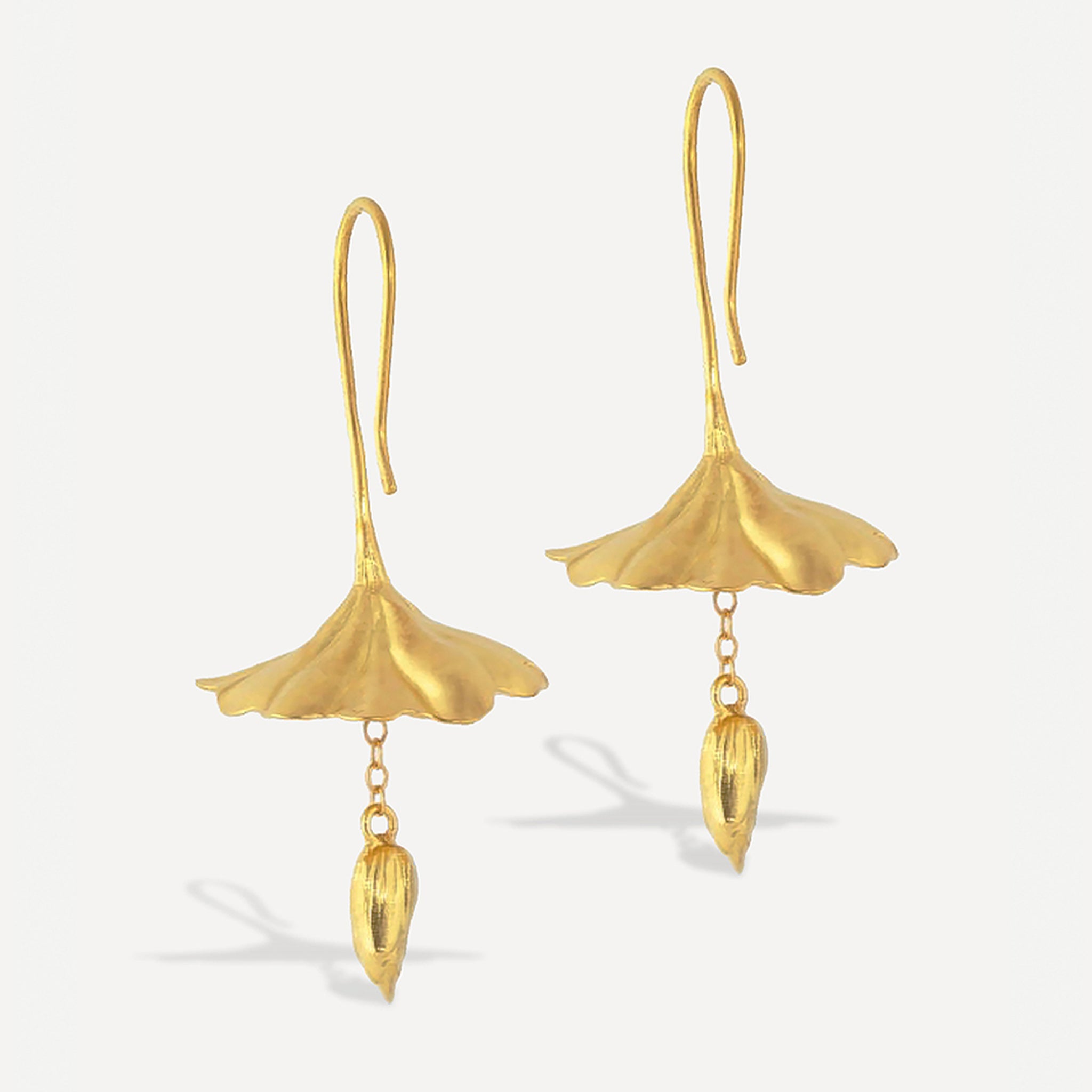 Lotus Double Drop Earrings