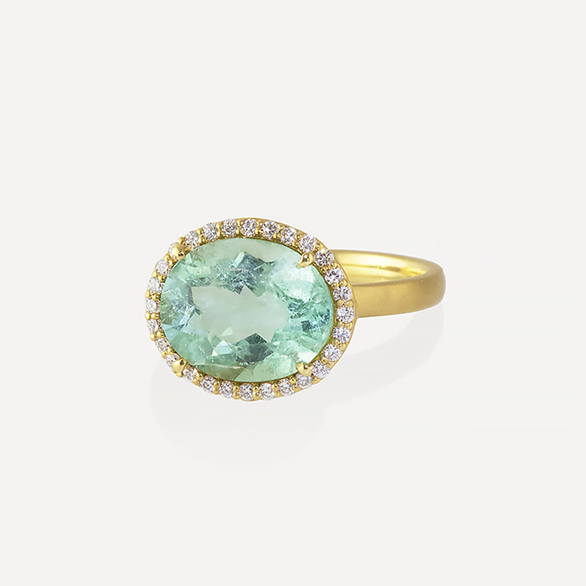 Marella Ring- Mint Tourmaline/Diamond