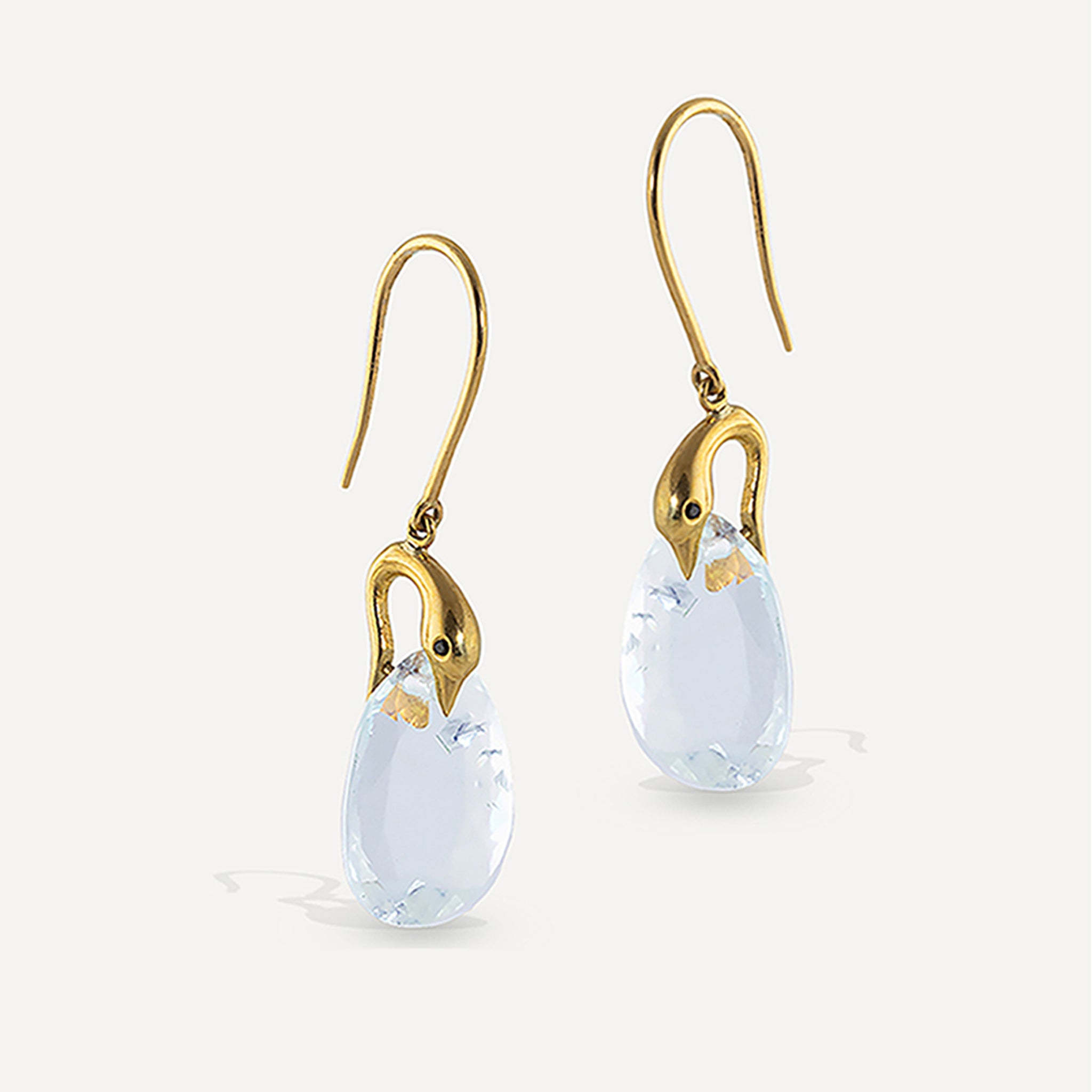 Ava Earrings - Aquamarine