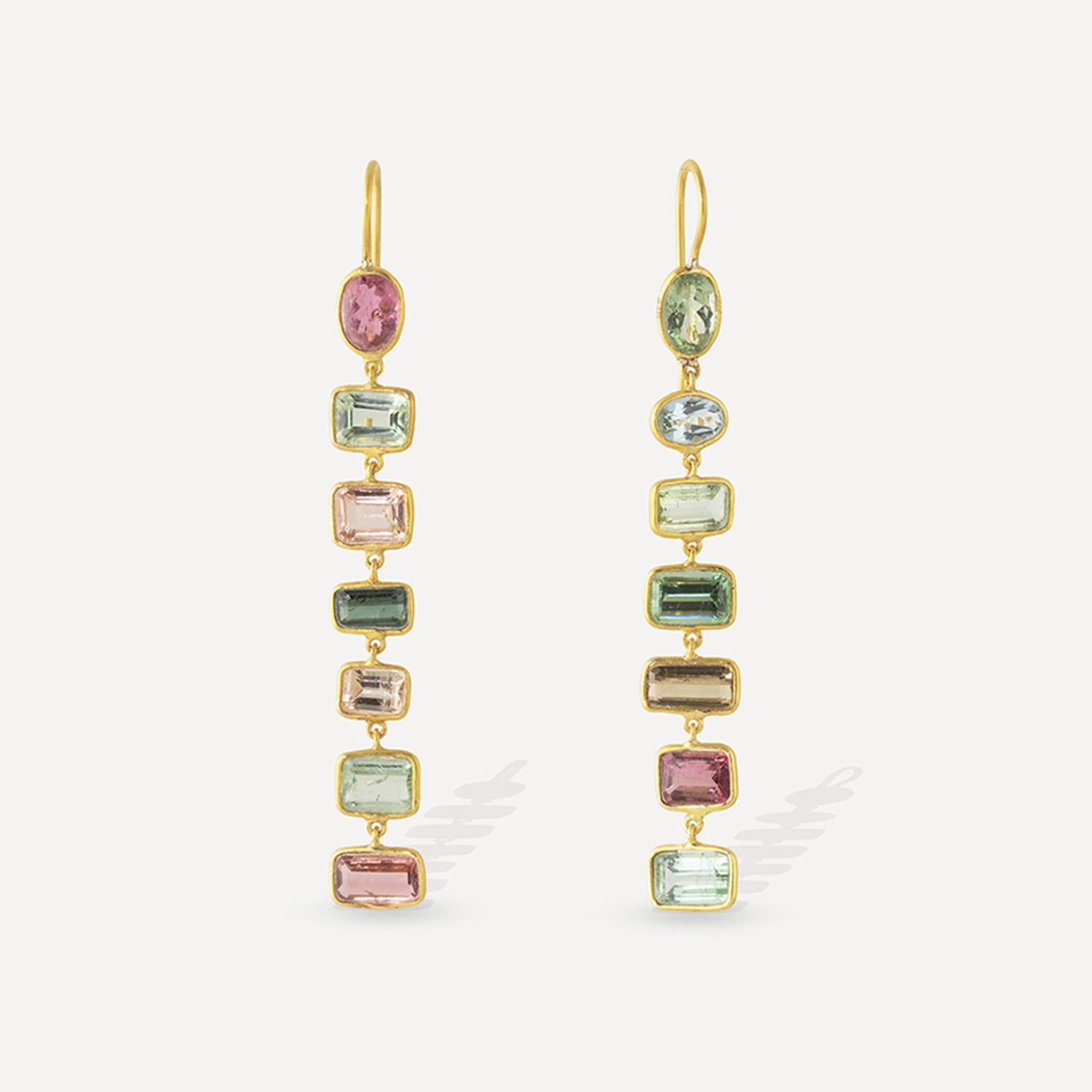 Escalier Drop Earrings Tourmaline