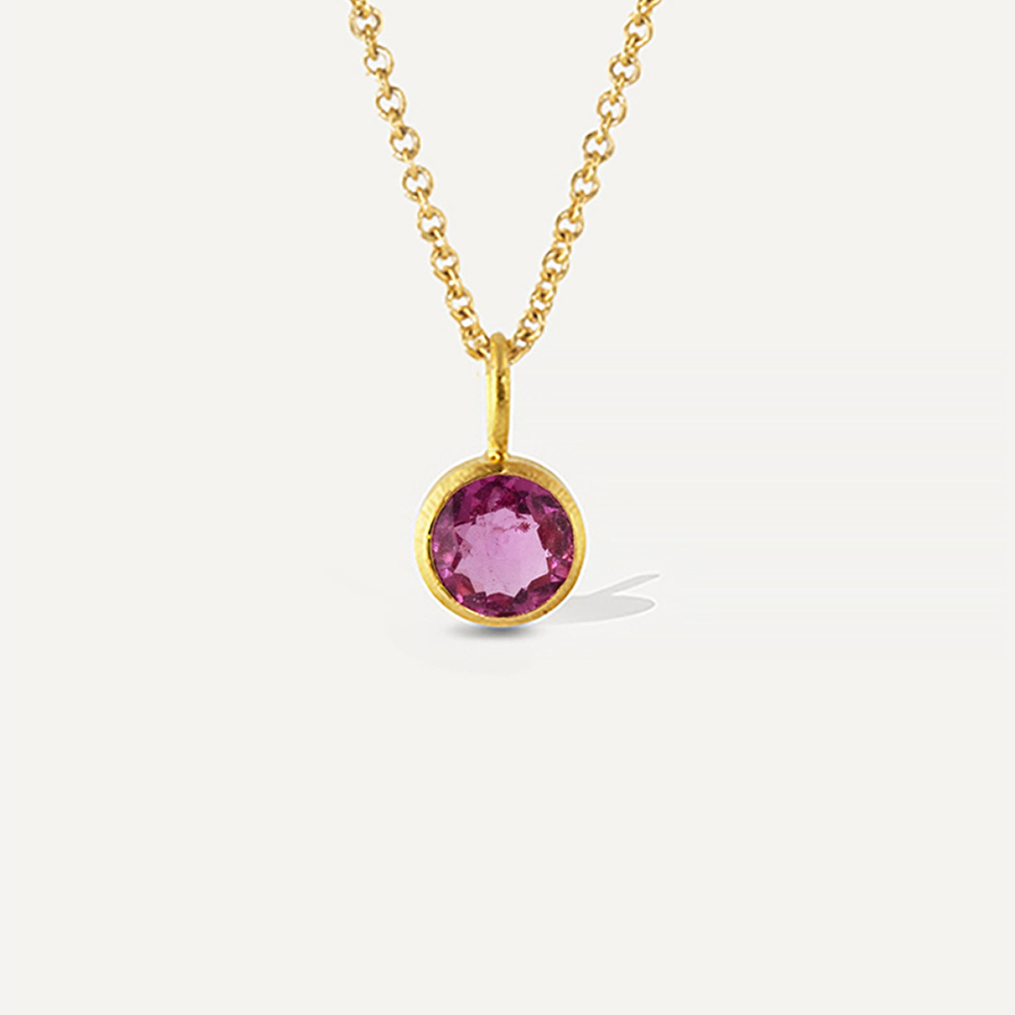 Tika Small Pendant - Pink Tourmaline