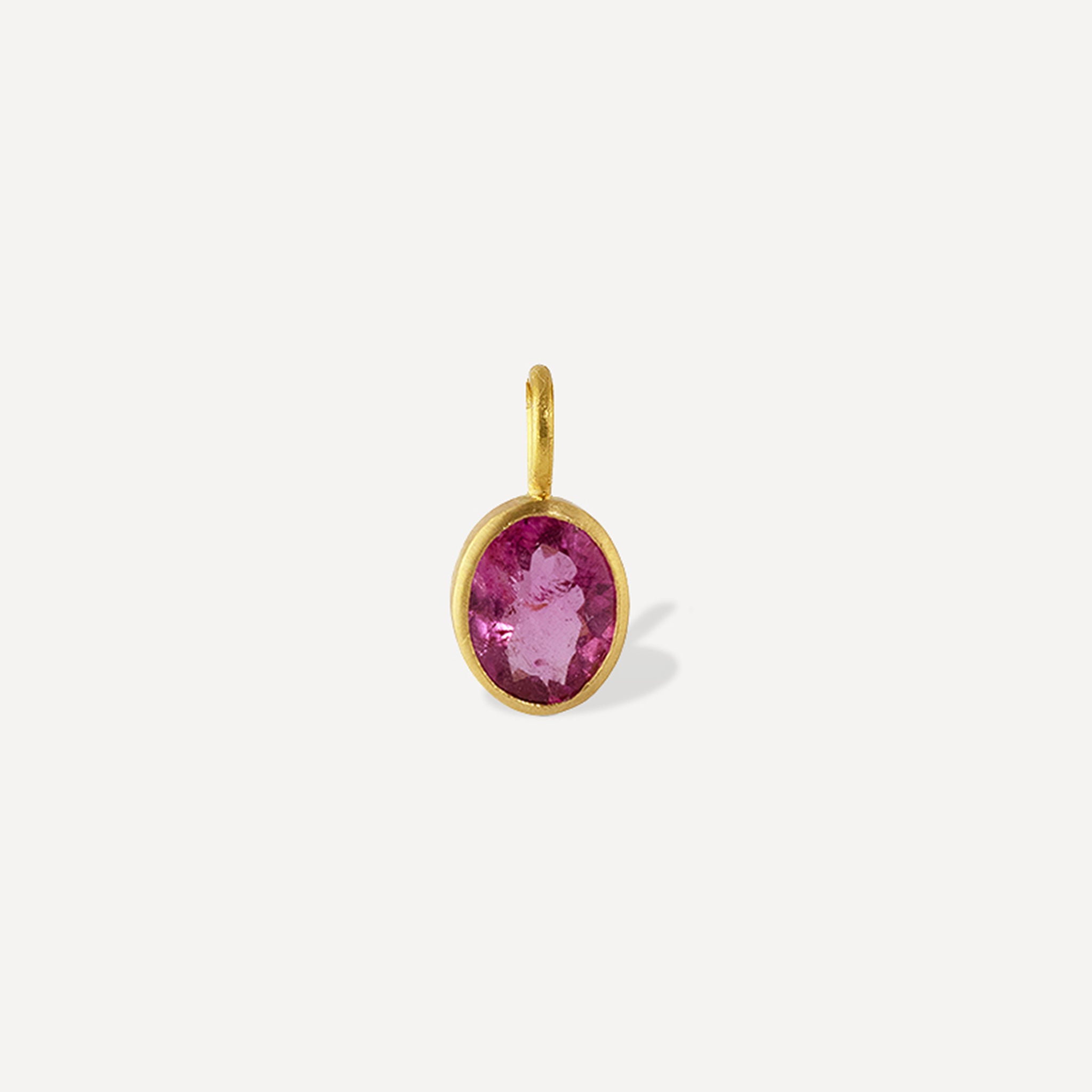 TIKA OVAL PENDANT Pink Tourmaline
